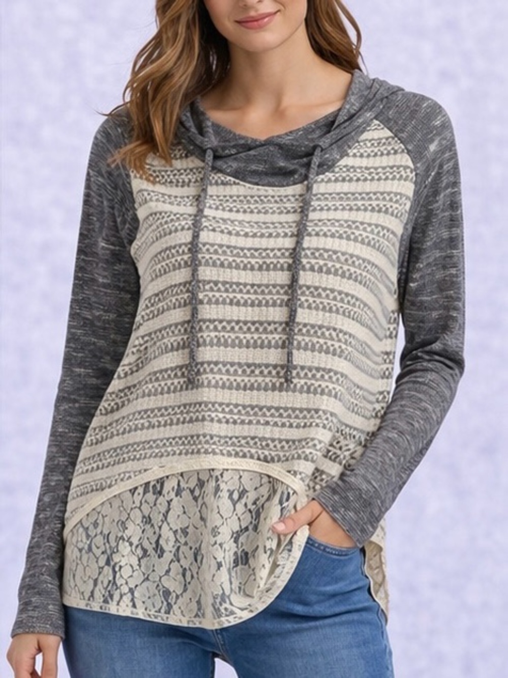 Maurice’s Women’s Lace Sweatshirt - Size XL